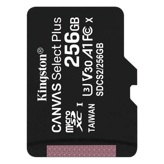 Pamäťová karta Kingston Canvas Select Plus Android A1 microSDXC Kingston Canvas Select Plus Android A1, 256Gb, Class 10 / UHS-1 U1 SDCS2/256GBSP