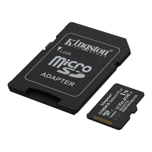 Pamäťová karta microSDXC Kingston Canvas Select Plus Android A1, 1TB, Trieda 10 / UHS-1 U3, S adaptérom SDCS3/1TB