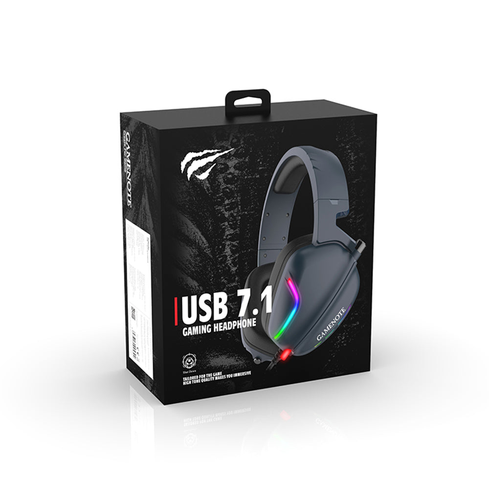 Slúchadlá na hranie HAVIT H2038U, USB, 2m, čierne