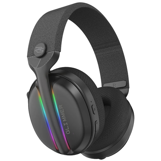 Slúchadlá na hranie Proove Glimmer Wireless, RGB, BT / Wi-Fi / Káblové, Čierne WHGL00022001