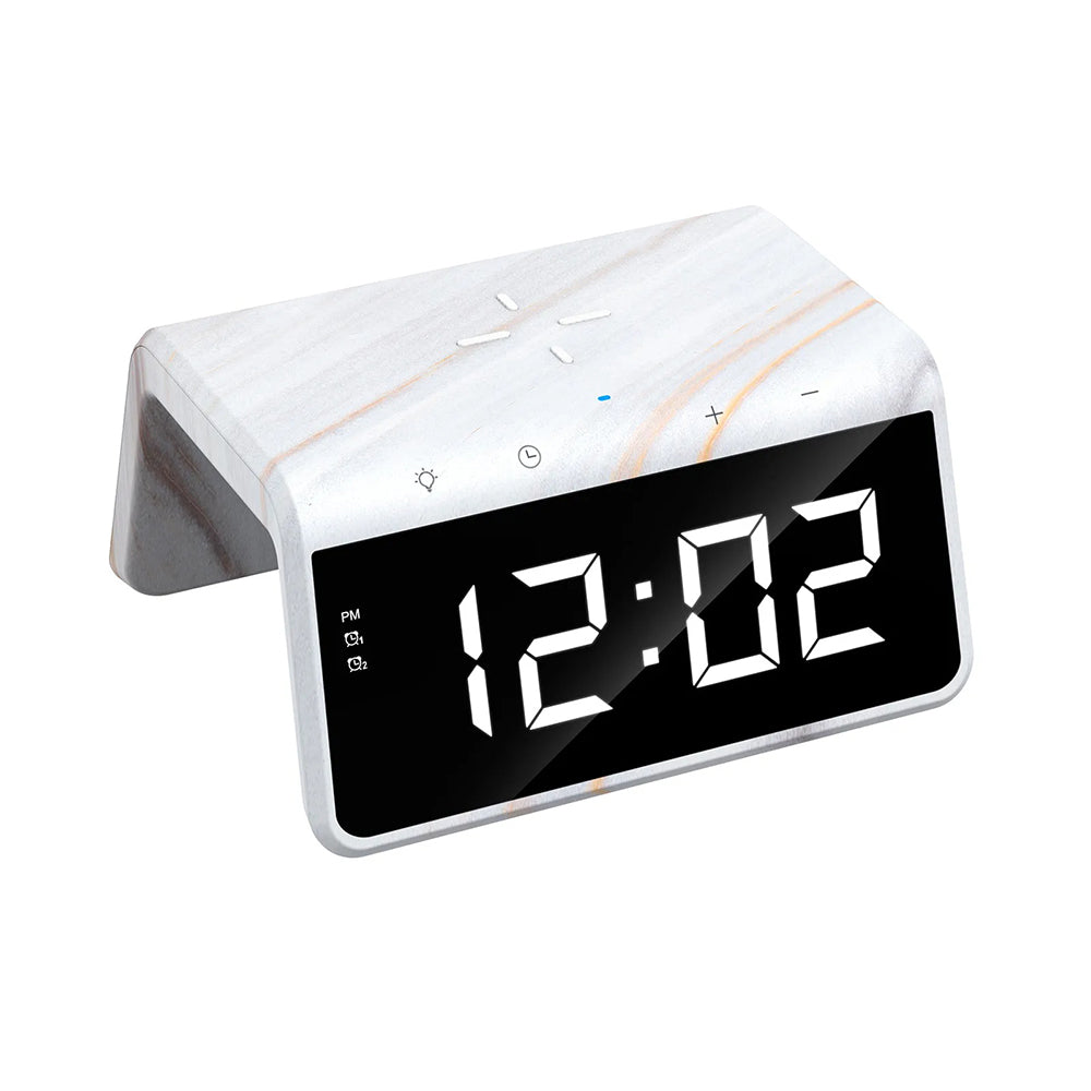 Digitálne hodinky HAVIT W320 s bezdrôtovým nabíjaním QI, Biela