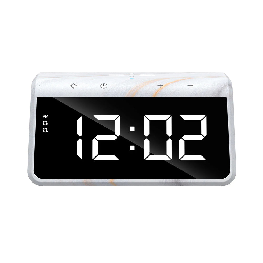 Digitálne hodinky HAVIT W320 s bezdrôtovým nabíjaním QI, Biela