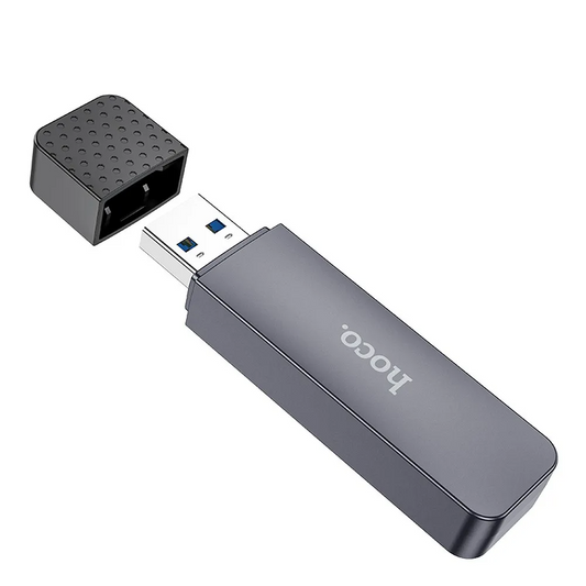 Čítačka kariet USB 3.0 HOCO HB45, SD - microSD, Sivá