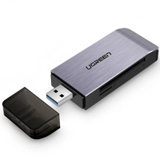 Čítačka kariet USB 3.0 UGREEN CM180, SD - microSD - CF - MS, Sivá