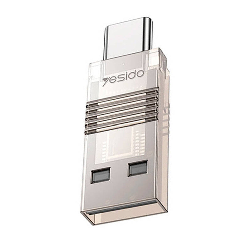 Čítačka kariet USB / USB-C Yesido GS21, microSD, Transparent