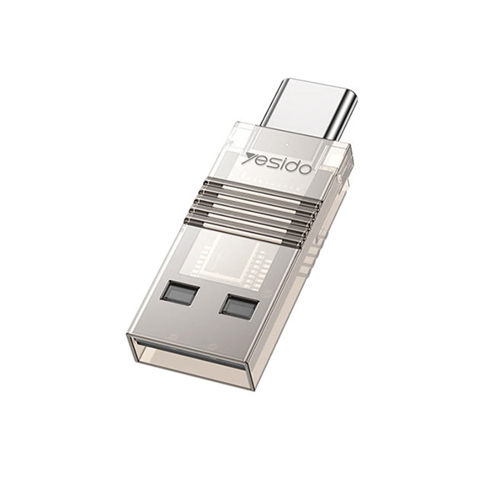 Čítačka kariet USB / USB-C Yesido GS21, microSD, Transparent