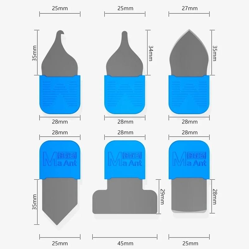 Kovové klipy MaAnt MY-118, 6v1