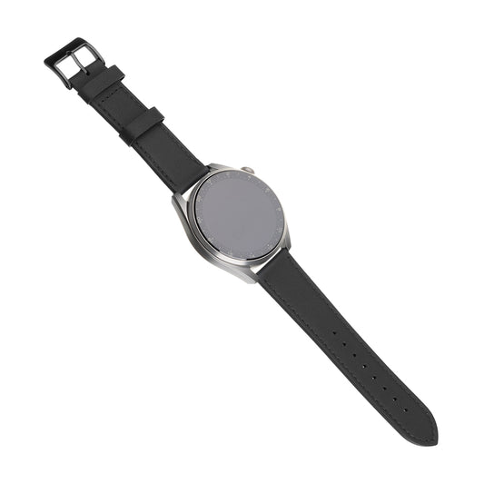Fixed Leather remienok pre Huawei Watch / Xiaomi Watch Series, 22mm, Čierny