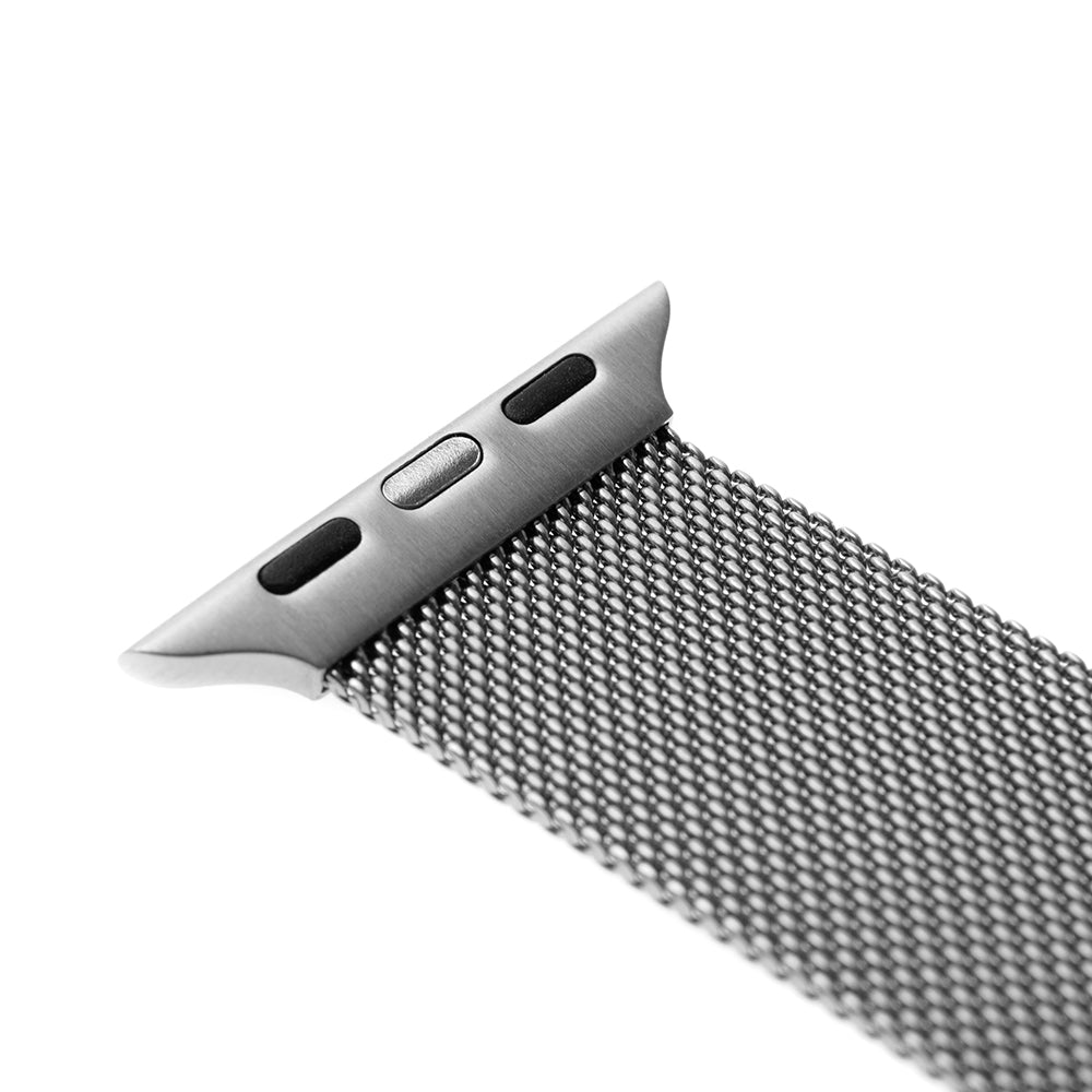 Fixed Mesh remienok pre Apple Watch 42mm / 41mm / 40mm / 38mm Series, Strieborný
