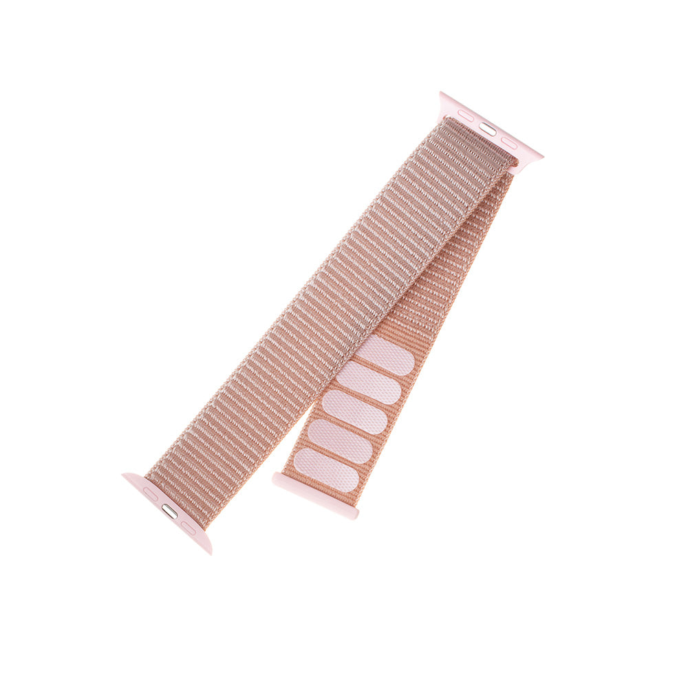 Nylonový remienok Fixed pre Apple Watch 49mm / 46mm / 45mm / 44mm / 42mm Series, Ružové Zlato