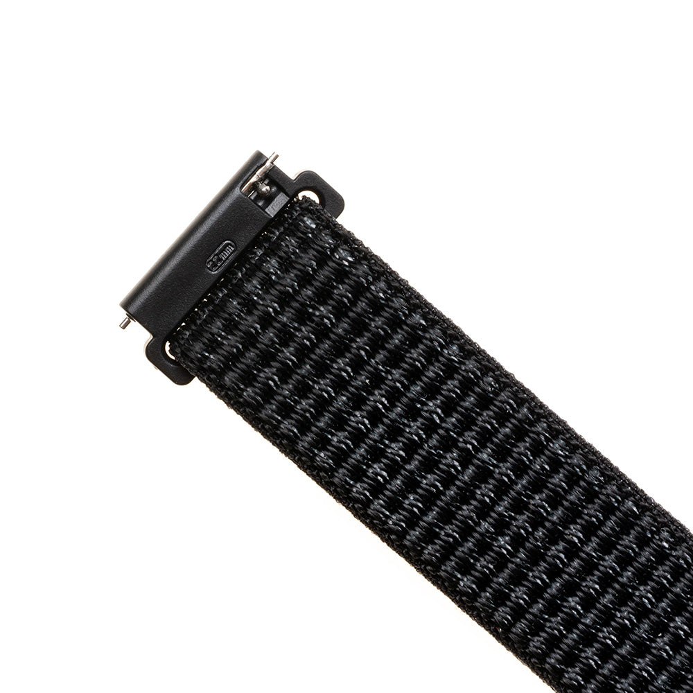 Fixed Nylon remienok pre Huawei Watch / Xiaomi Watch Series, 22mm, Matná Čierna