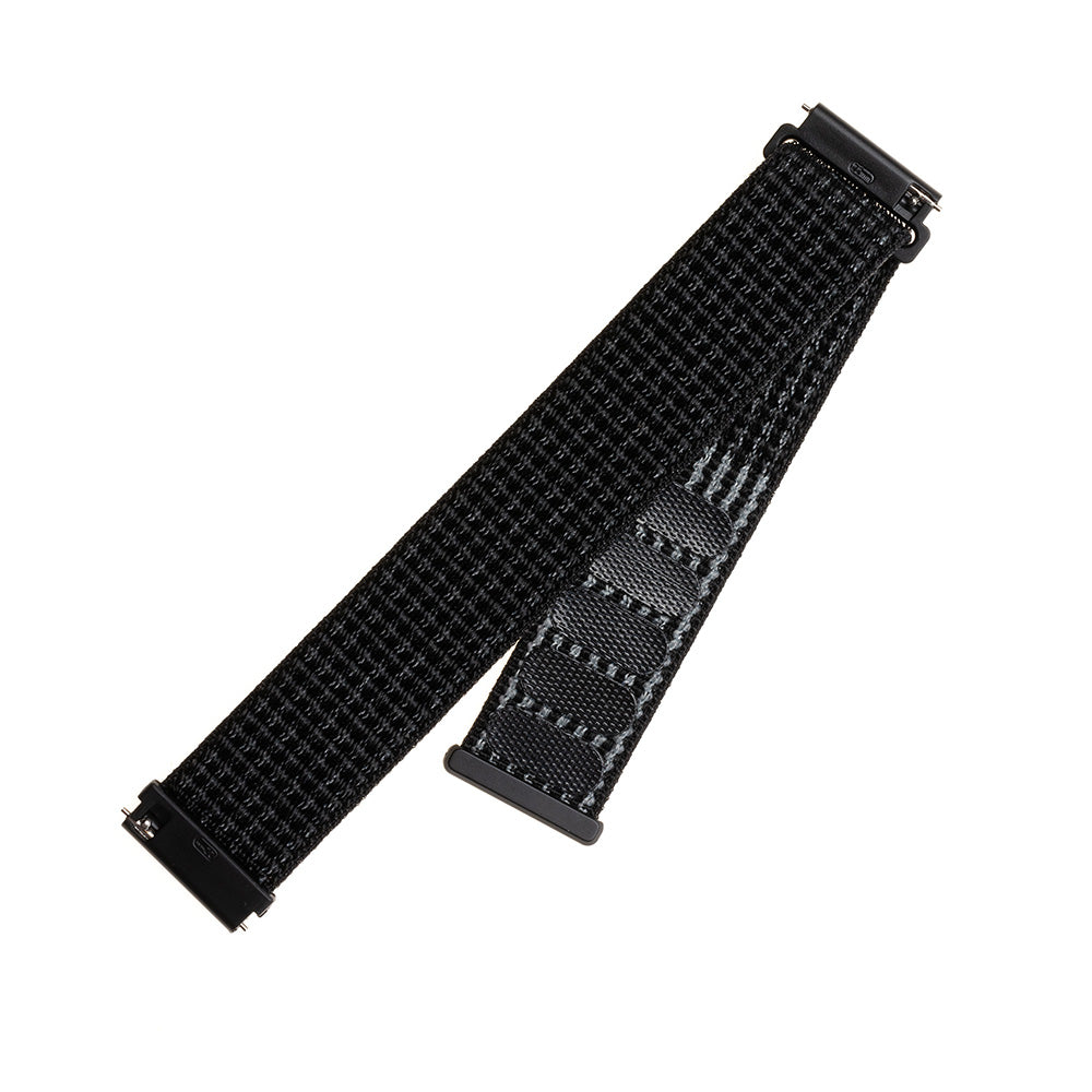 Fixed Nylon remienok pre Huawei Watch / Xiaomi Watch Series, 22mm, Matná Čierna