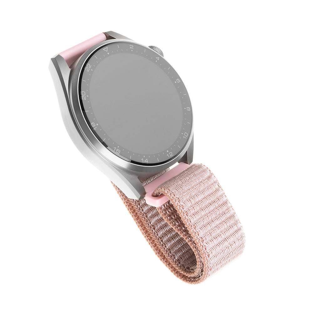 Fixed Nylon remienok pre Samsung Galaxy Watch / Huawei Watch Series, 20mm, Ružové Zlato