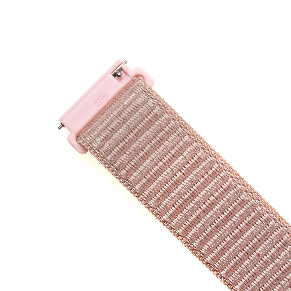 Fixed Nylon remienok pre Samsung Galaxy Watch / Huawei Watch Series, 20mm, Ružové Zlato