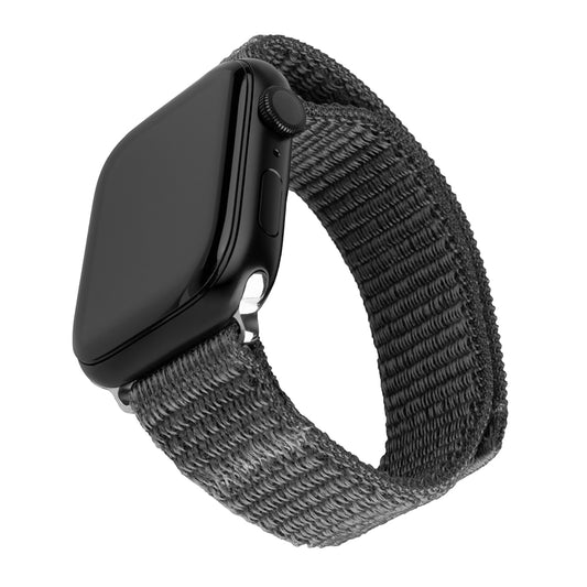 Športový nylonový remienok Fixed pre Apple Watch 42mm / 41mm / 40mm / 38mm Series, Tmavo šedý