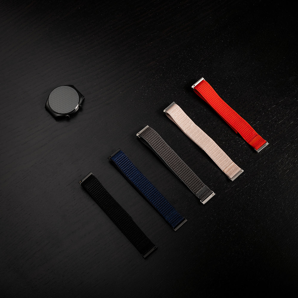 Fixed Nylon Sporty remienok pre Huawei Watch / Xiaomi Watch Series, 22mm, Ružové Zlato