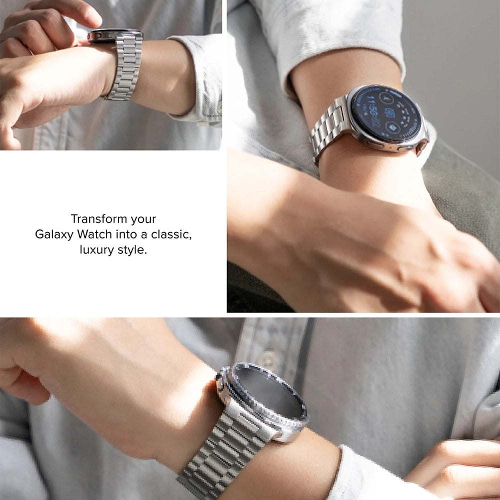 Ringke Metal One Air Strap for Samsung Galaxy Watch8 / Watch8 Classic Series, Silver
