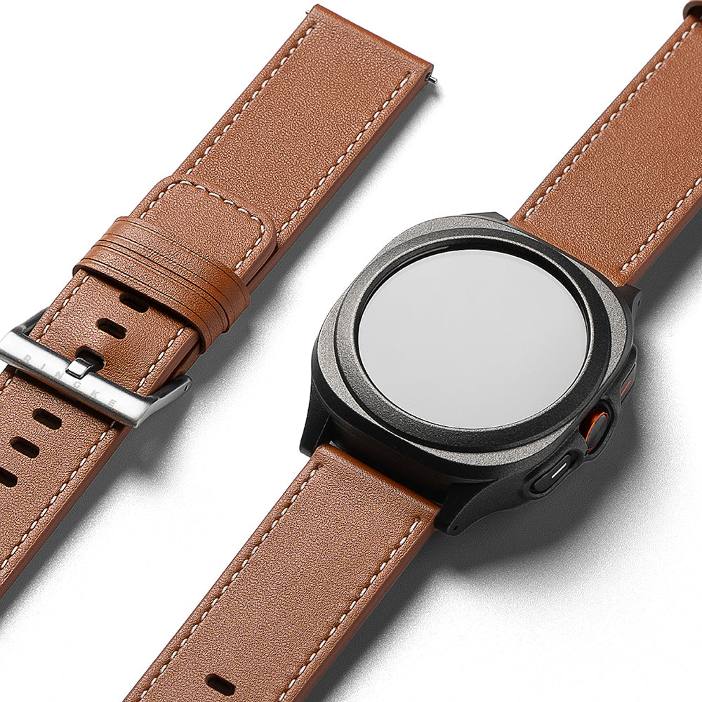 Remienok Ringke One Basic Bold pre Fossil Watch / Mobvoi Watch / Suunto Watch Series, 24mm, Hnedý