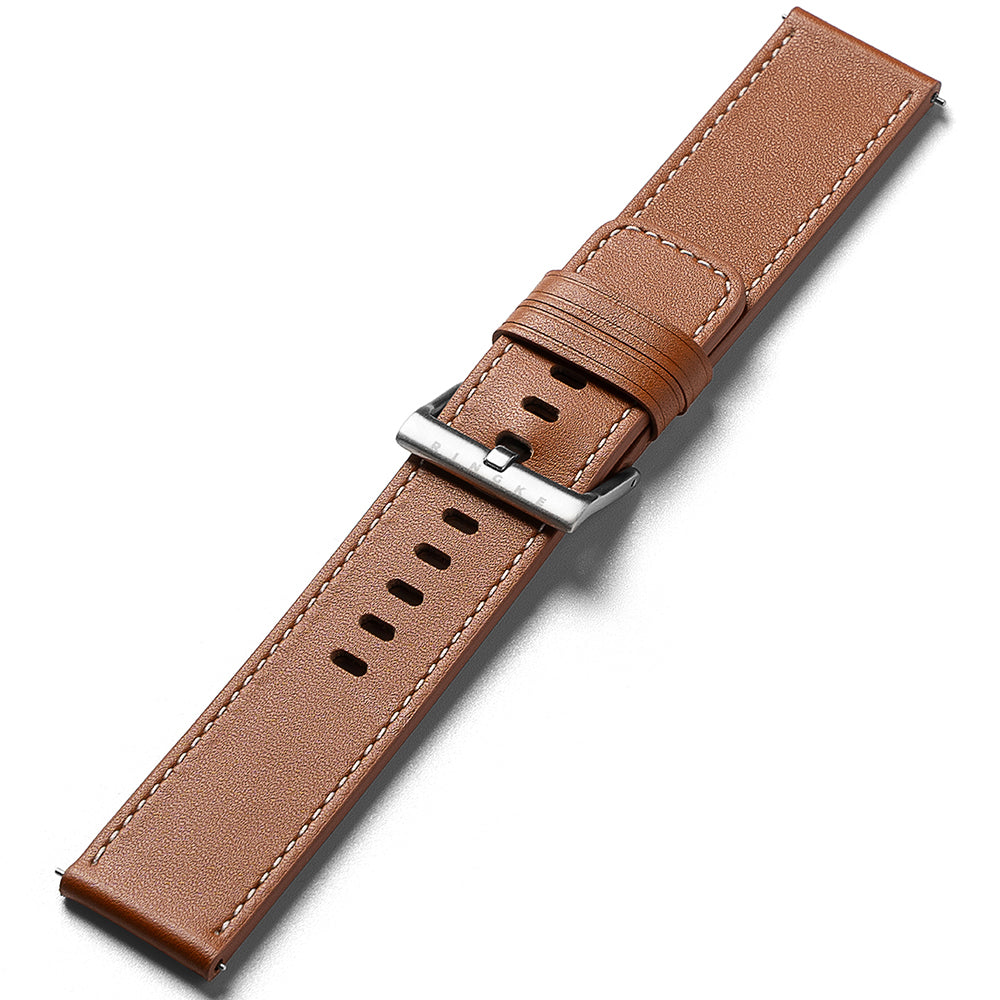 Remienok Ringke One Basic Bold pre Fossil Watch / Mobvoi Watch / Suunto Watch Series, 24mm, Hnedý