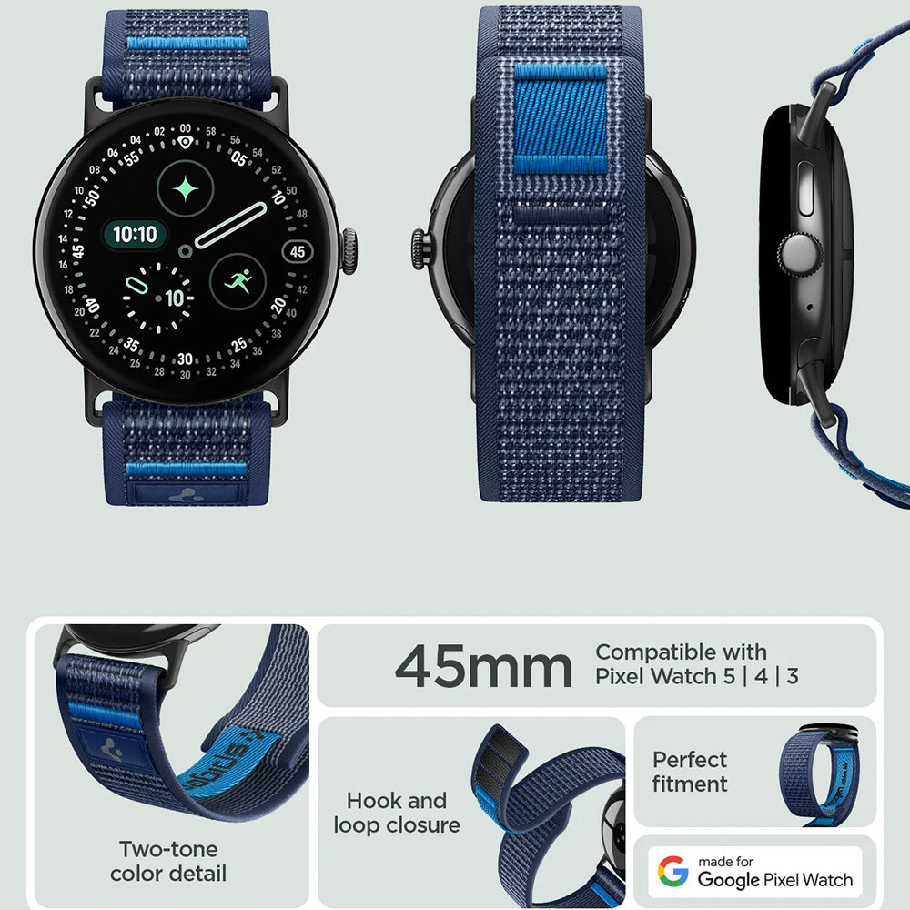 Remienok Spigen Athlex Air 2 pre Google Pixel Watch 45mm Series, Tmavomodrá AMP11748