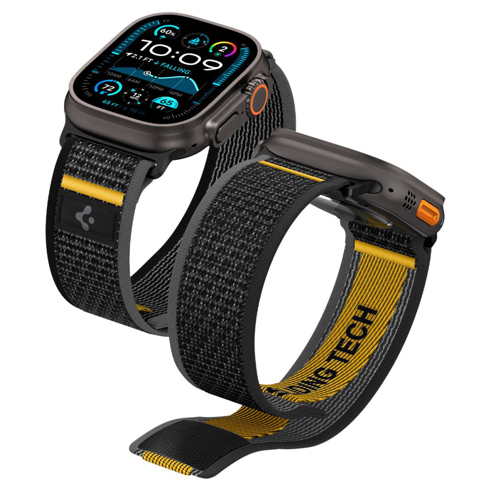 Remienok Spigen Athlex Air pre Apple Watch 49mm / 46mm / 45mm / 44mm Series, Čierny AMP09033