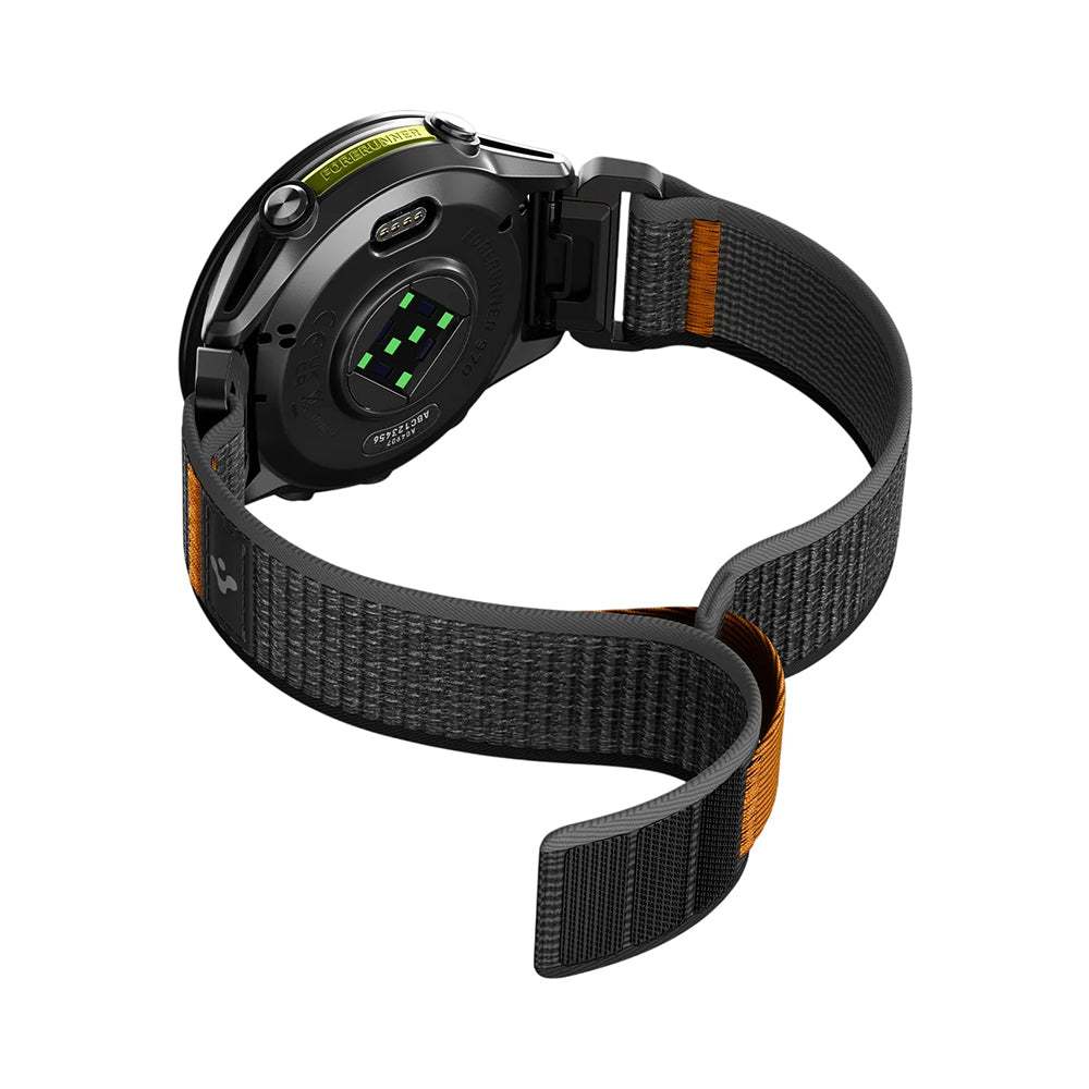 Remienok Spigen Athlex Air pre Garmin Watch Fenix / Forerunner / Approach Series, 22mm, čierno-oranžový AMP11426