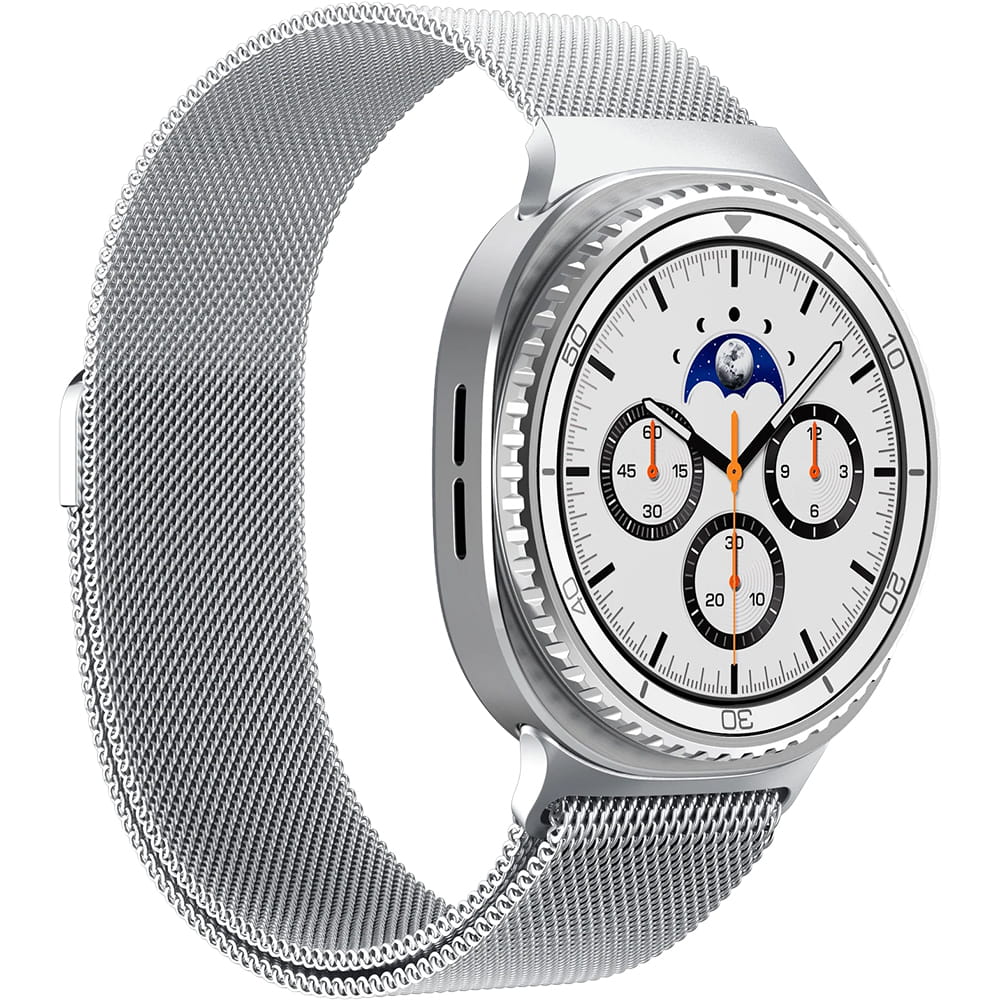 Remienok Spigen Metal Fit pre Samsung Galaxy Watch9 / Watch8 / Watch8 Classic Series, Strieborný AMP10121
