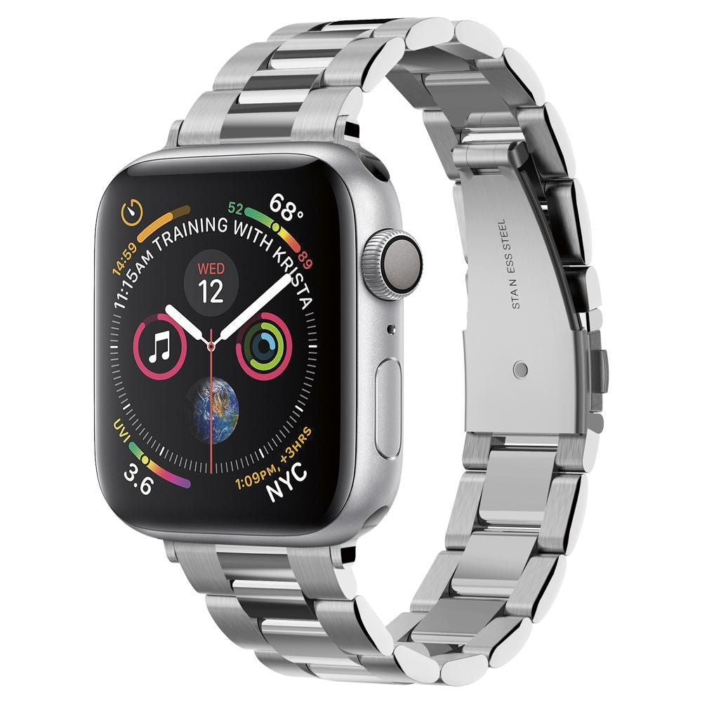 Remienok Spigen Modern Fit pre Apple Watch 42mm / 41mm / 40mm / 38mm Series, Strieborný 061MP25943