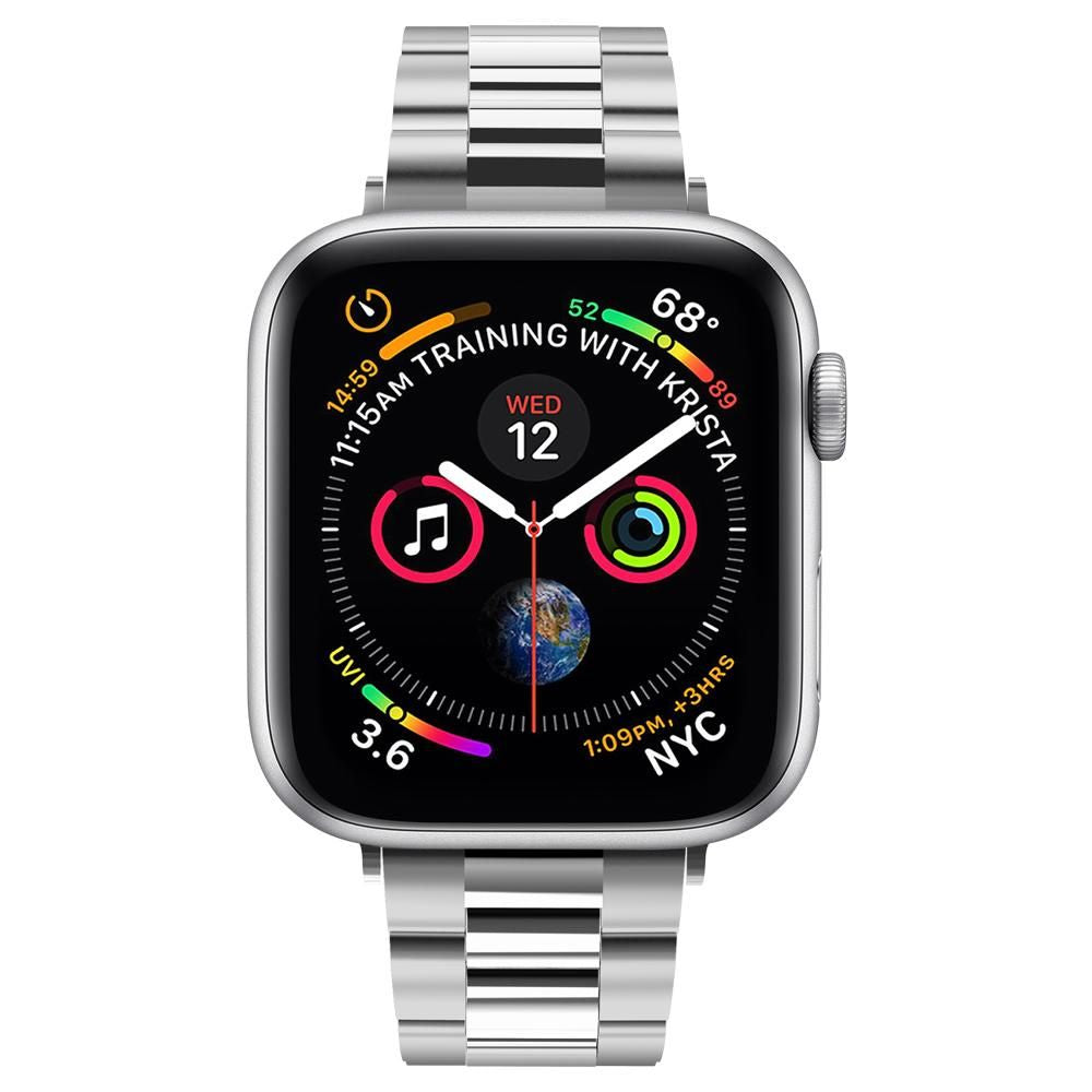 Remienok Spigen Modern Fit pre Apple Watch 42mm / 41mm / 40mm / 38mm Series, Strieborný 061MP25943