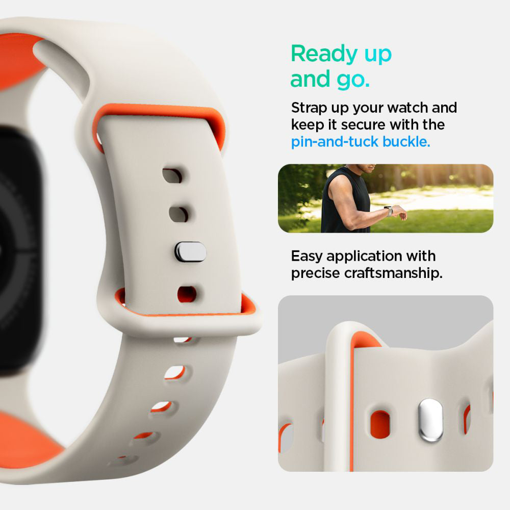 Spigen Nano Pop Strap for Apple Watch 42mm / 41mm / 40mm / 38mm Series, Beige