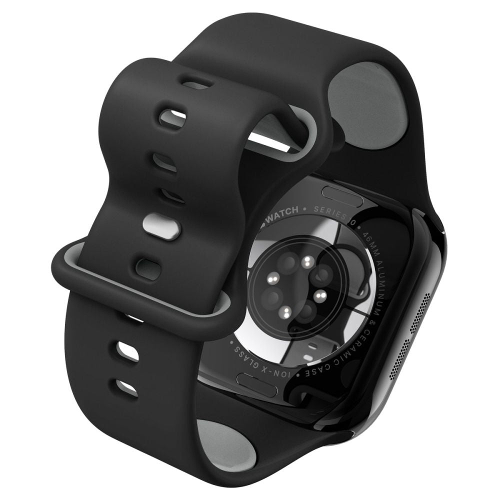 Remienok Spigen Nano Pop pre Apple Watch 49mm / 46mm / 45mm / 44mm / 42mm Series, Čierny AMP09321