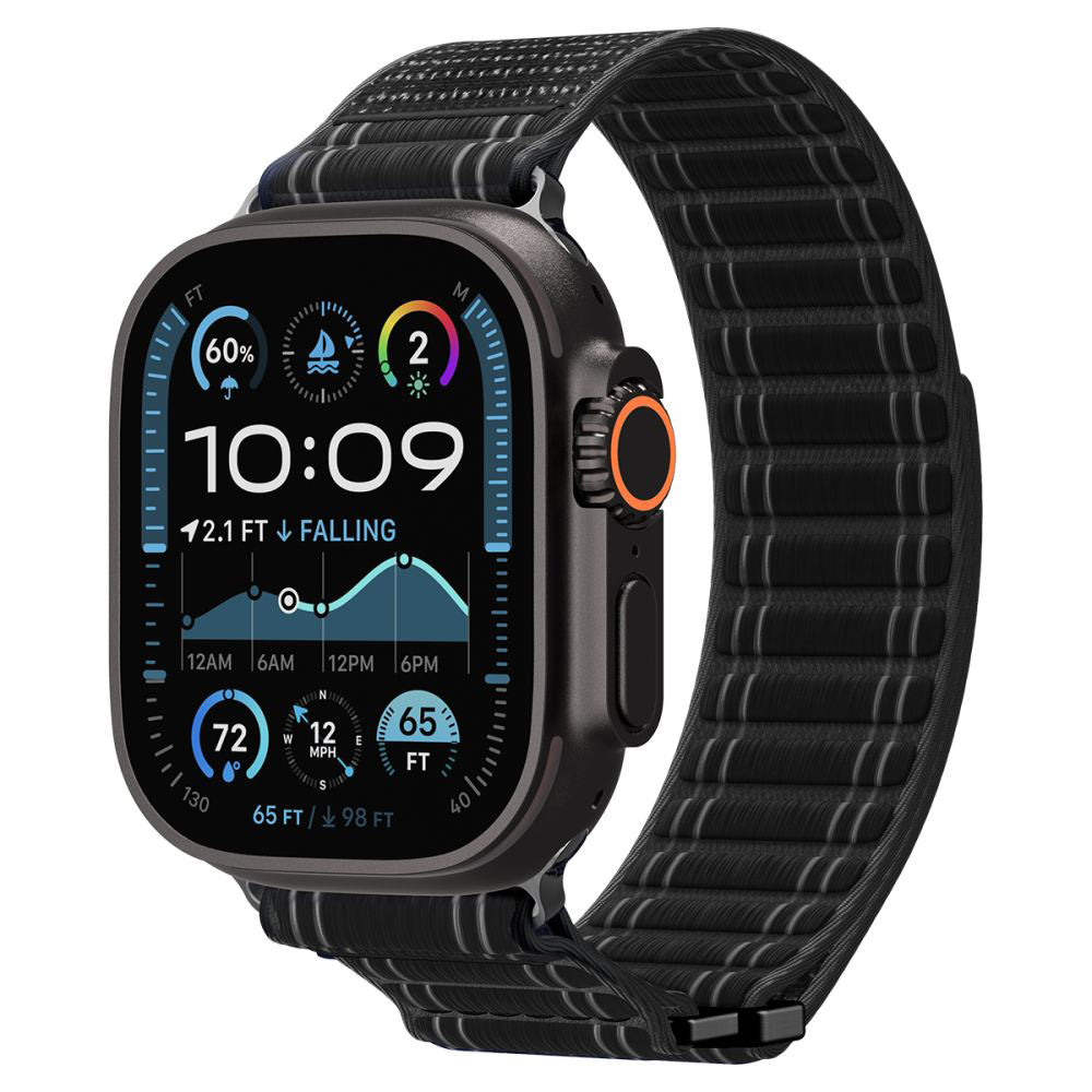 Remienok Spigen WBF0 pre Apple Watch 49mm / 46mm / 45mm / 44mm Series, Čierny AMP10141