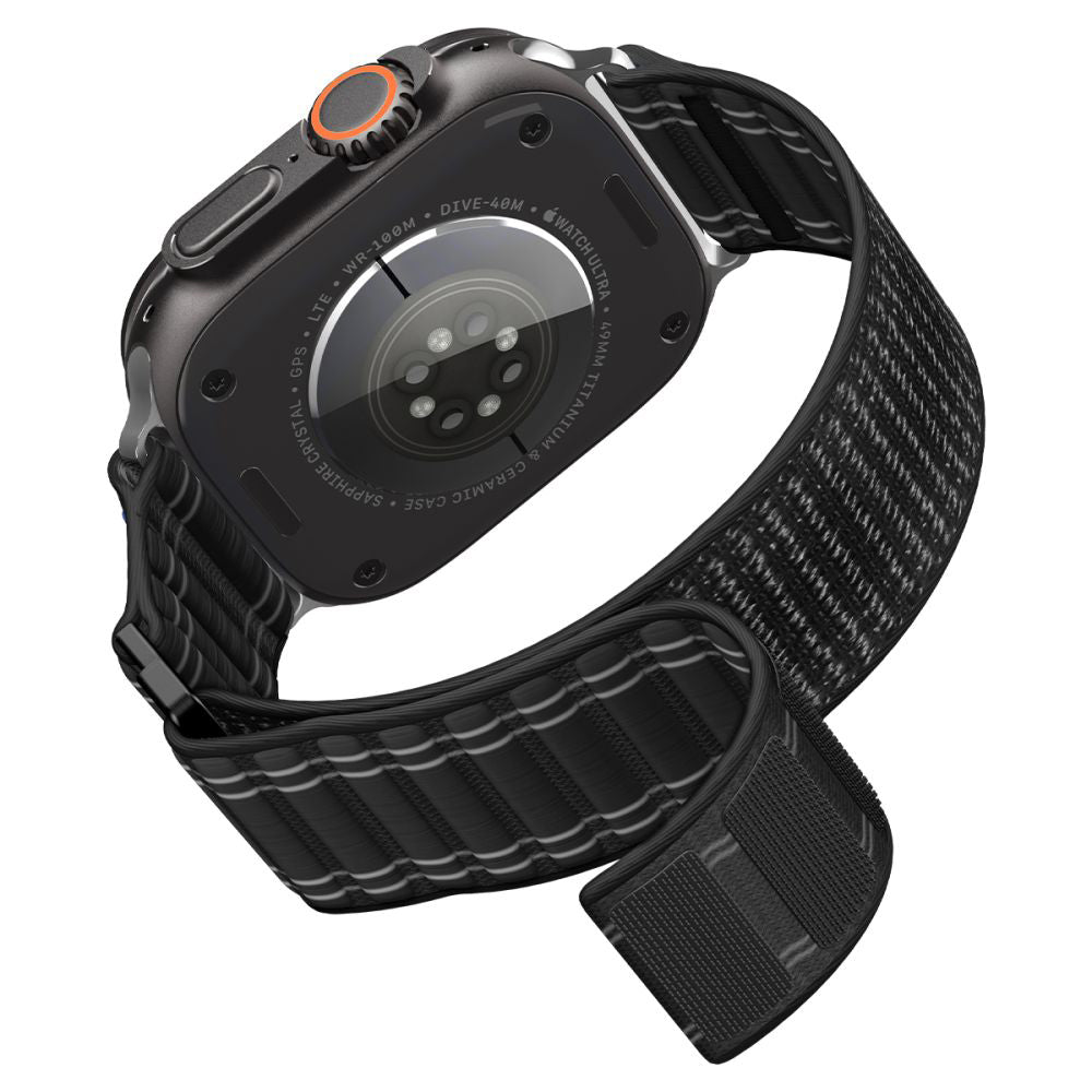 Remienok Spigen WBF0 pre Apple Watch 49mm / 46mm / 45mm / 44mm Series, Čierny AMP10141