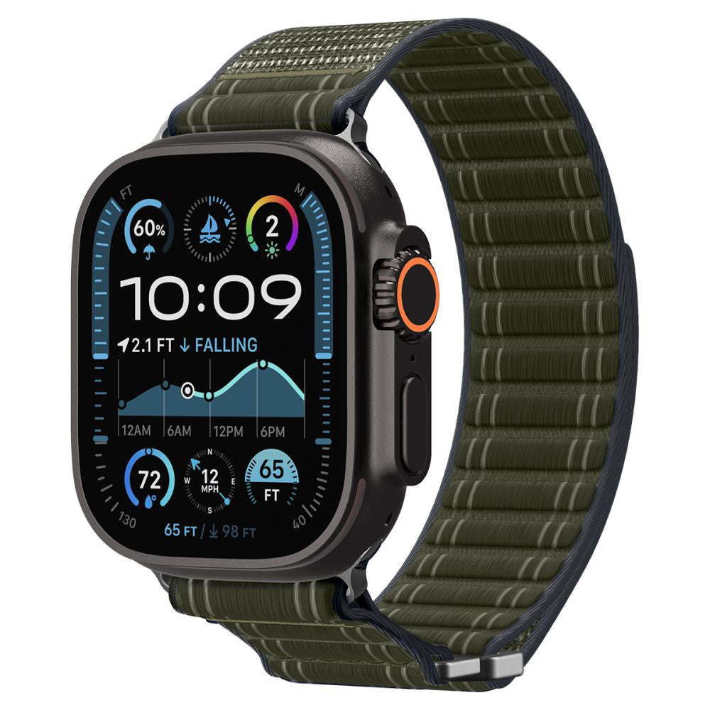 Remienok Spigen WBF0 pre Apple Watch 49mm / 46mm / 45mm / 44mm Series, Zelený AMP10142