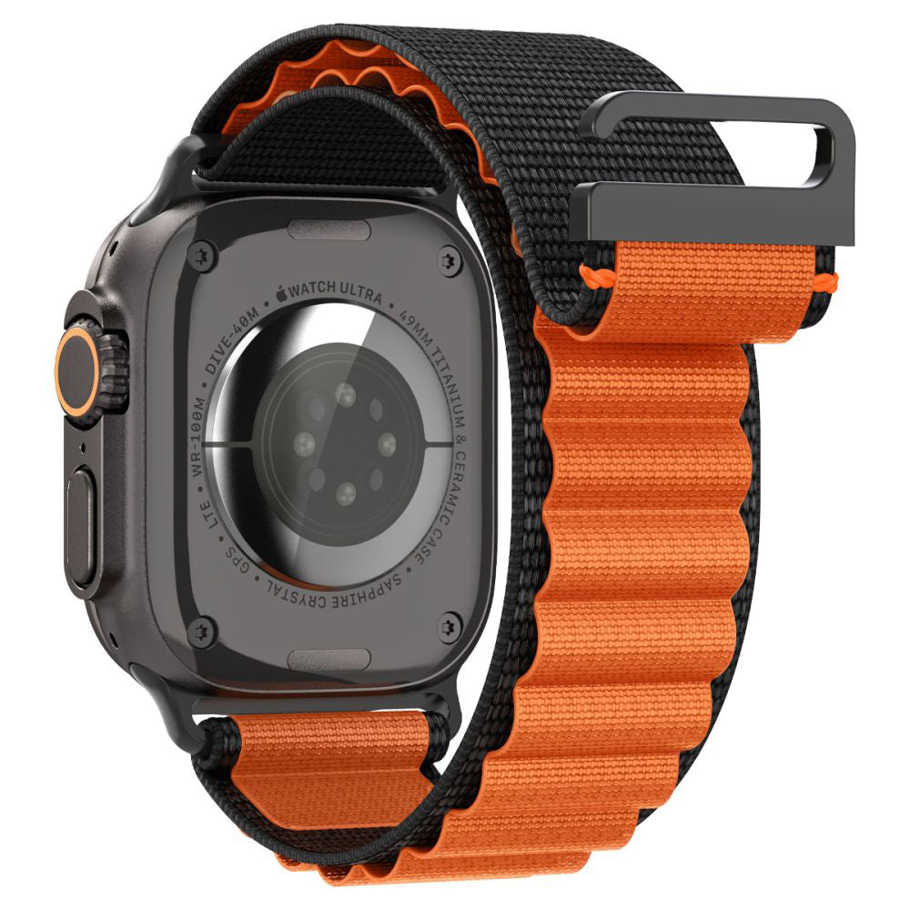 Remienok Spigen WBF1 pre Apple Watch 49mm / 46mm / 45mm / 44mm Series, Čierno-oranžový AMP10145