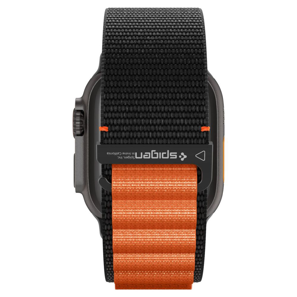 Remienok Spigen WBF1 pre Apple Watch 49mm / 46mm / 45mm / 44mm Series, Čierno-oranžový AMP10145