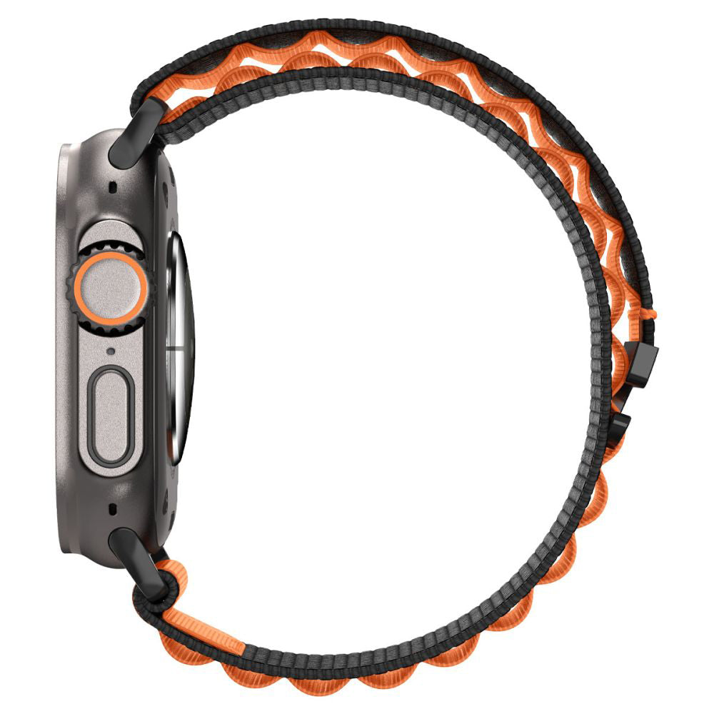 Remienok Spigen WBF1 pre Apple Watch 49mm / 46mm / 45mm / 44mm Series, Čierno-oranžový AMP10145