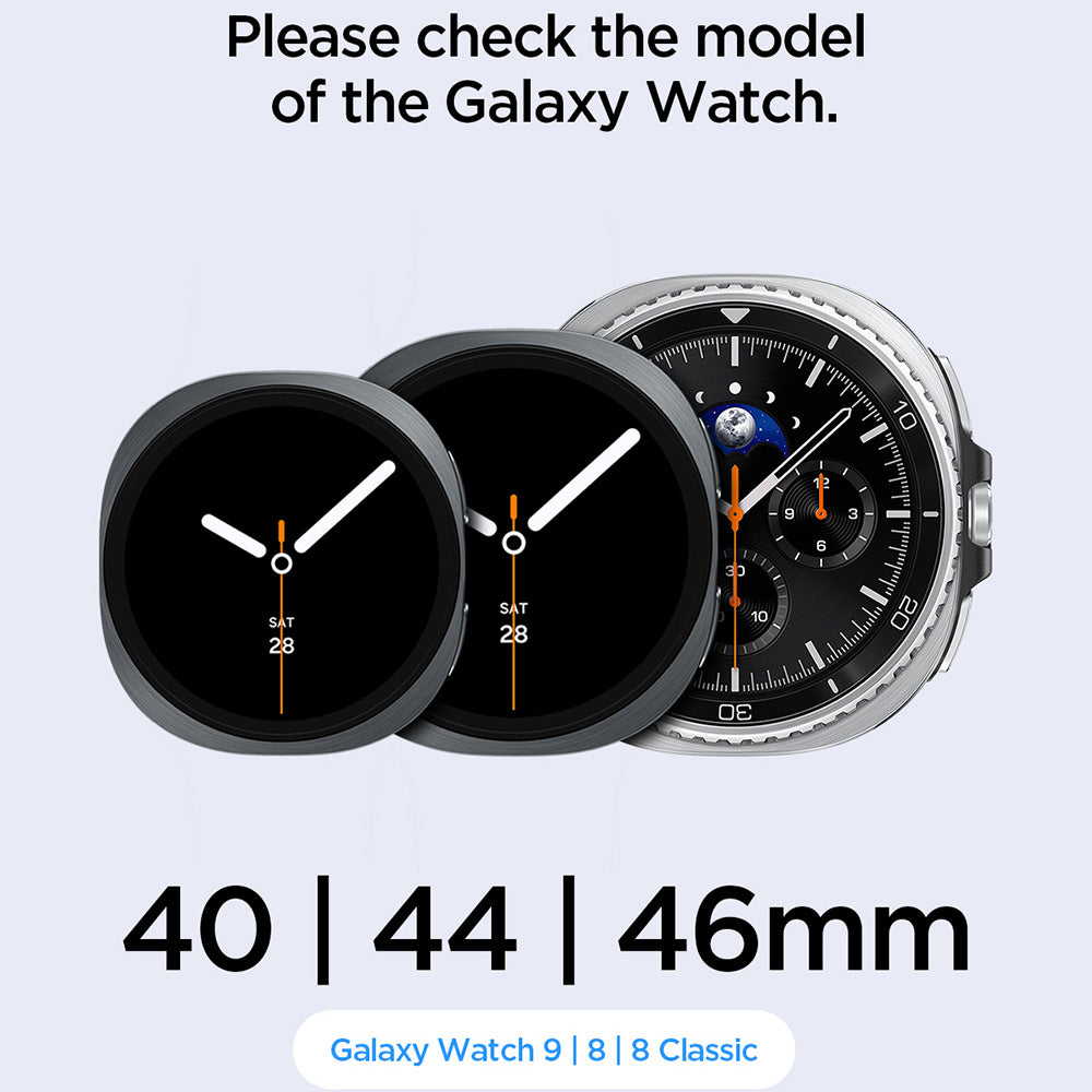 Remienok Spigen WBF1 pre Samsung Galaxy Watch9 / Watch8 / Watch8 Classic Series, čierny AMP11607