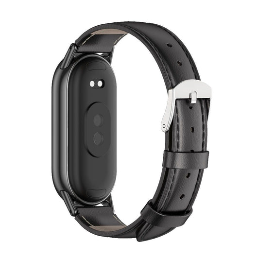 Tech-Protect Leatherfit remienok pre Xiaomi Smart Band 8/9, čierny