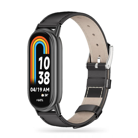 Tech-Protect Leatherfit remienok pre Xiaomi Smart Band 8/9, čierny
