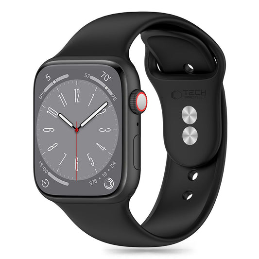 Tech-Protect Silikónový remienok pre Apple Watch radu 49 mm / 45 mm / 44 mm / 42 mm, čierny