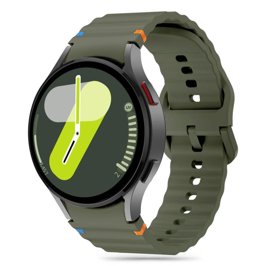 Tech-Protect silikónový športový remienok pre Samsung Galaxy Watch7 / Watch FE / Watch6 / Watch5 / Watch4 Series, farba khaki