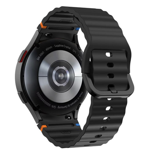 Tech-Protect silikónový športový remienok pre Samsung Galaxy Watch7 / Watch FE / Watch6 / Watch5 / Watch4 Series, čierny