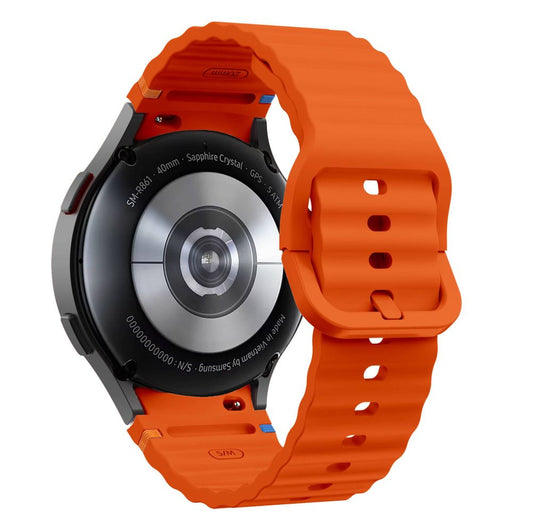 Tech-Protect silikónový športový remienok pre Samsung Galaxy Watch7 / Watch FE / Watch6 / Watch5 / Watch4 Series, oranžový