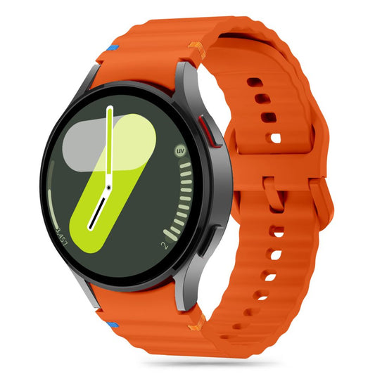 Tech-Protect silikónový športový remienok pre Samsung Galaxy Watch7 / Watch FE / Watch6 / Watch5 / Watch4 Series, oranžový