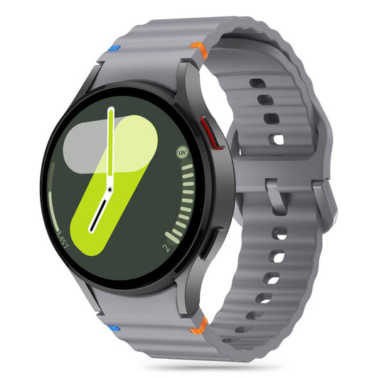 Tech-Protect silikónový športový remienok pre Samsung Galaxy Watch7 / Watch FE / Watch6 / Watch5 / Watch4 Series, sivý