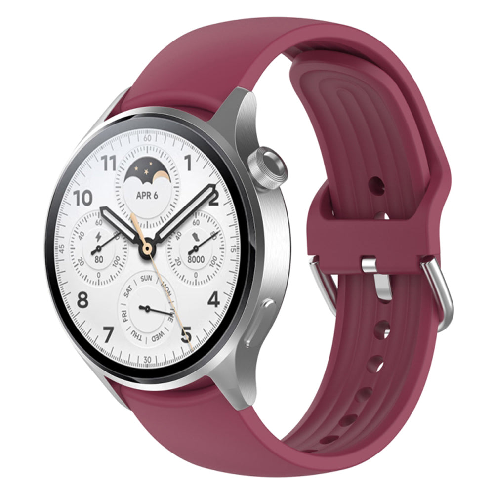 Techsuit W003 remienok pre Huawei Watch / Xiaomi Watch Series, 22mm, Tmavočervená