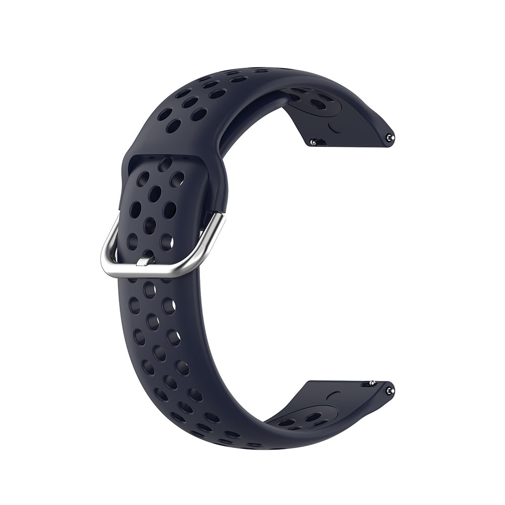 Techsuit W004 remienok pre Samsung Galaxy Watch / Huawei Watch Series, 22mm, Tmavomodrý