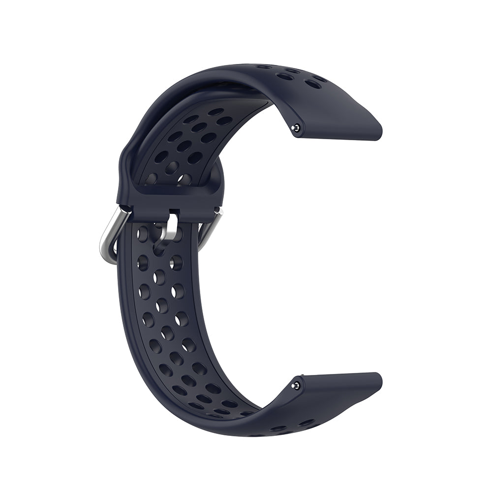 Techsuit W004 remienok pre Samsung Galaxy Watch / Huawei Watch Series, 22mm, Tmavomodrý