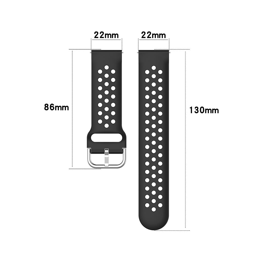 Techsuit W004 remienok pre Samsung Galaxy Watch / Huawei Watch Series, 22mm, Tmavomodrý